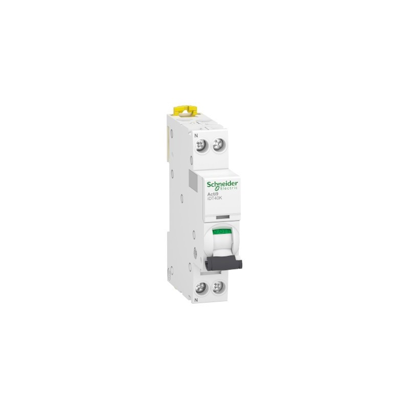                         Disjoncteur modulaire iDT40K - 1P+N - 4,5kA - Courbe C - 10A 