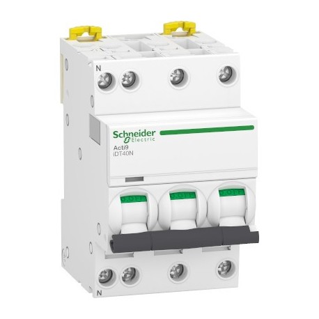 Disjoncteur 32A - iDT40N Acti9 - 10kA - courbe C - 3P+N