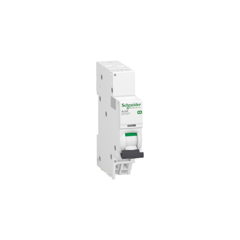                         Disjoncteur 10A - iDT40T XA Acti9 - 6kA - courbe C - 1P+N