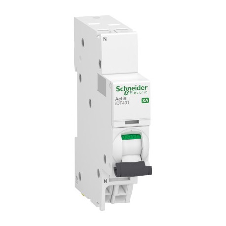 Disjoncteur 16A - iDT40T XA Acti9 - 6kA - courbe C - 1P+N - Borne auto par le bas