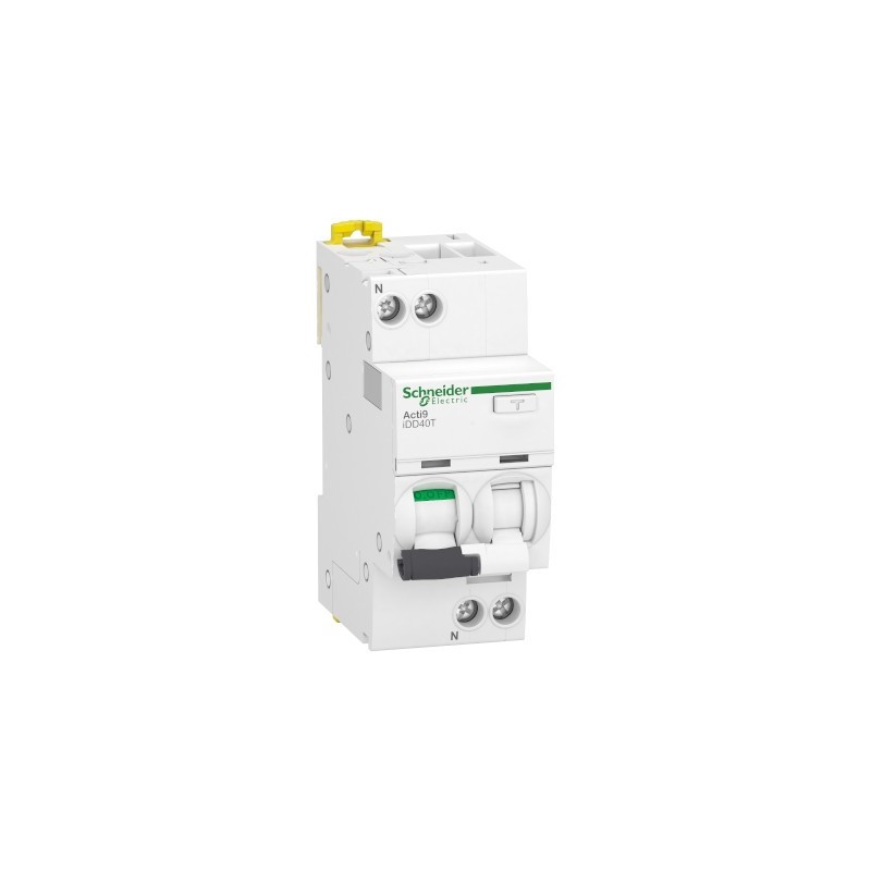                         Disjoncteur différentiel "départ" 16A - iDD40T Acti9 - 6kA - courbe C - 1P+N - 30mA