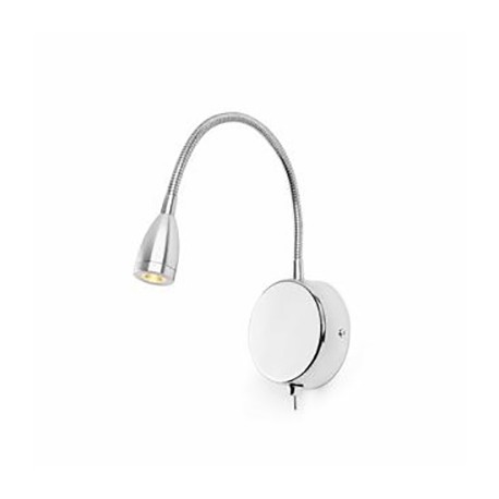 Applique intérieure liseuse Loke LED - Avec ampoule - 3W - Chrome
