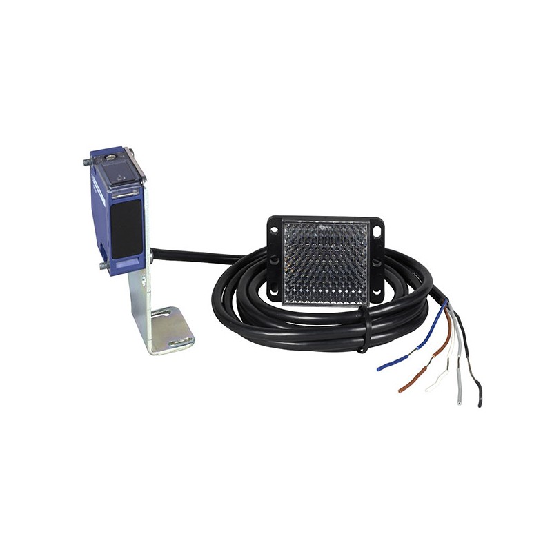                         Détecteur photoélectrique OsiSense XUB Telemecanique Sensors - Réflex - Sn 7m - Câble 2m