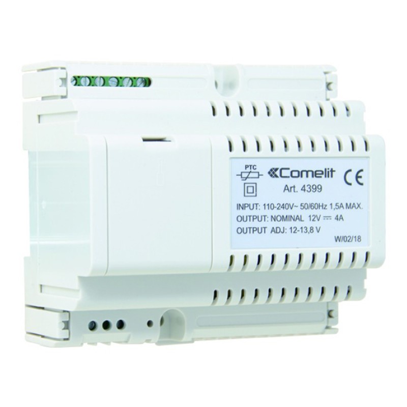                         Alimentation pour clavier Comelit - 12VCC - 4A - Primaire - 240VCA