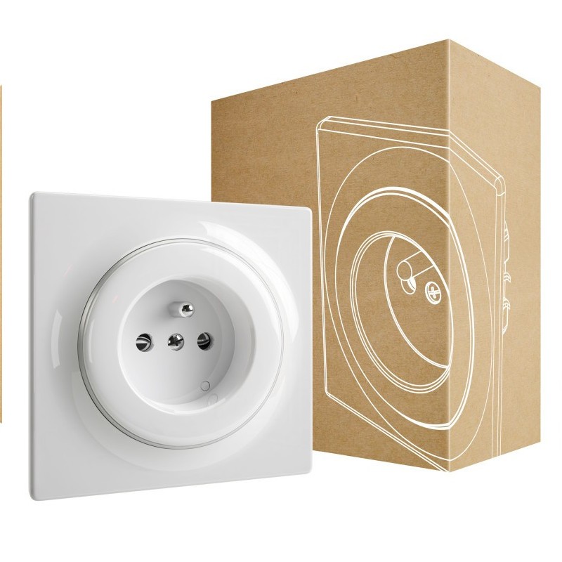                         Prise murale Fibaro Walli - 16A - Blanche