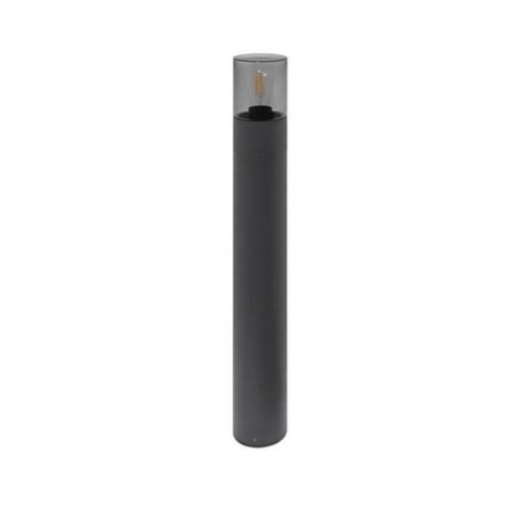 Borne extérieure RONDO P E27 Indigo - 18W - IP54 - Anthracite - Verre clair - H 500mm