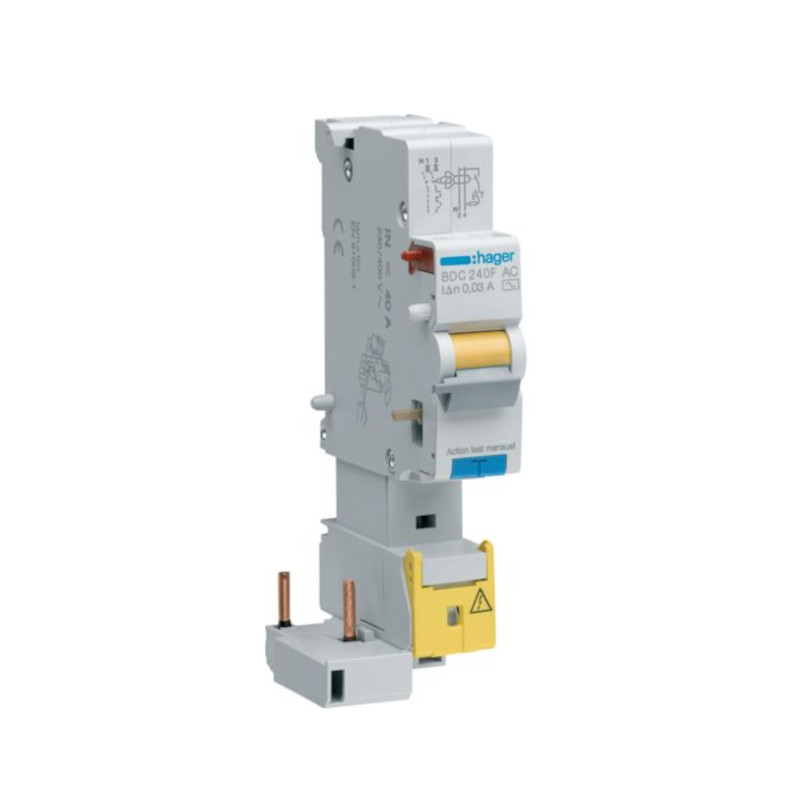                         Bloc différentiel Hager - 1P+N - 25A - 300mA
