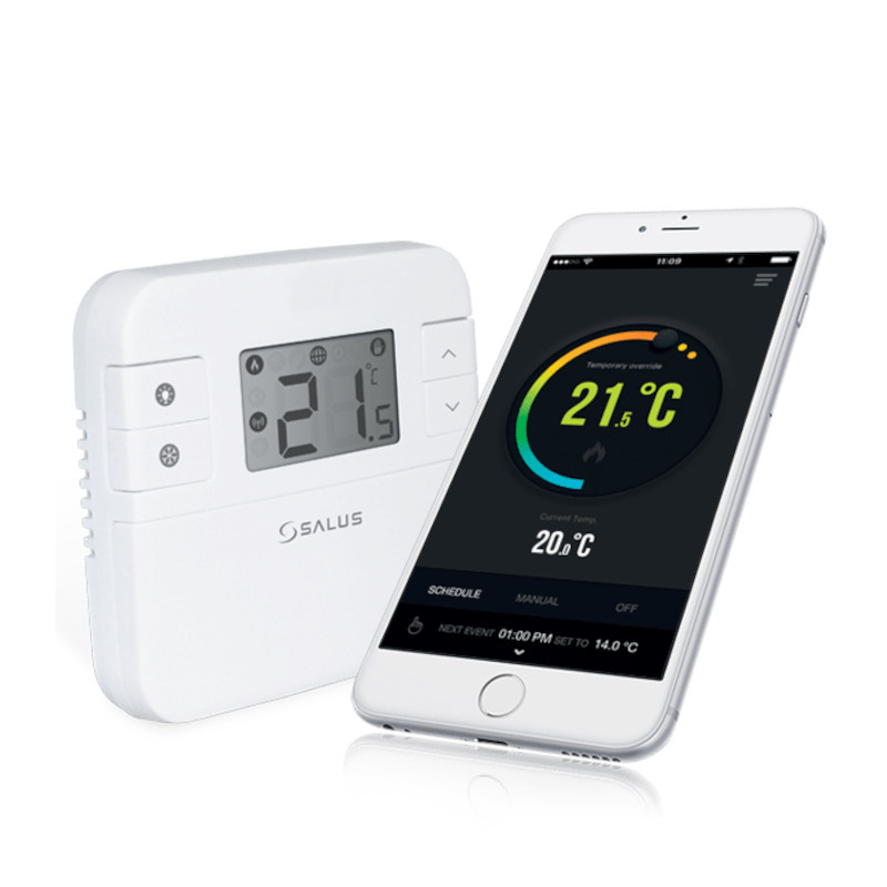                         Thermostat d'ambiance numérique RT310i Salus - Connecté