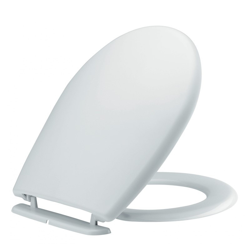                         Abattant de WC Montecarlo 3 Siamp - Antistatique - Entraxe 133-180 mm - Dormant blanc