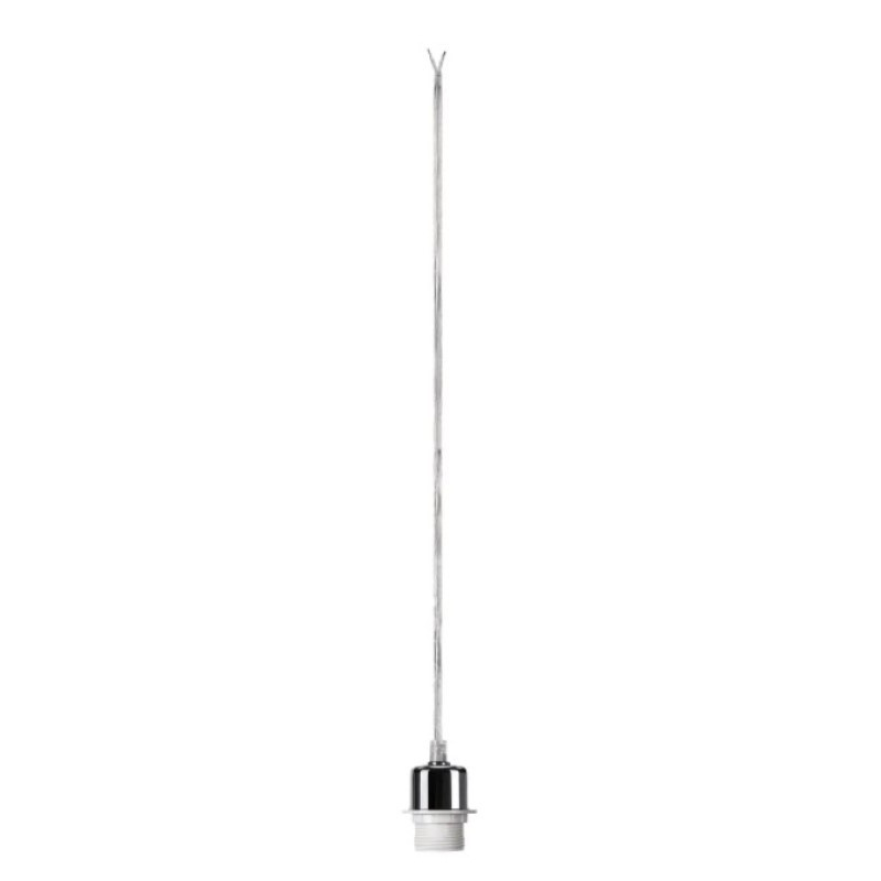                         Suspension intérieure câble nu Fenda SLV - E27 - 60W - Chrome - Sans abat-jour