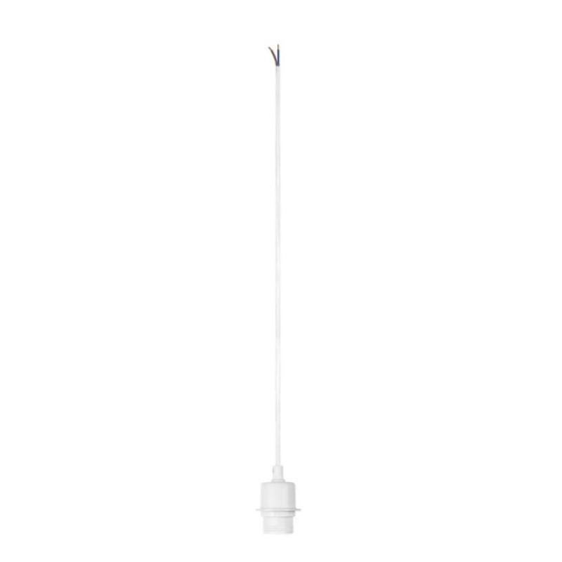                         Suspension intérieure câble nu Fenda SLV - E27 - 60W - Blanc - Sans abat-jour