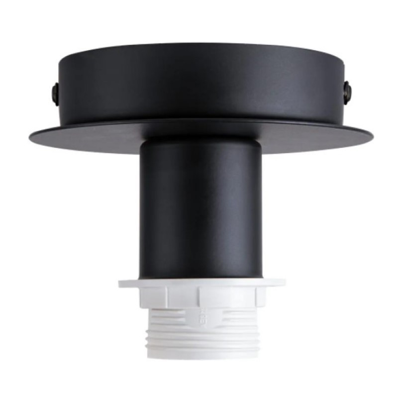                         Patère intérieure Fenda SLV - E27 - 60W - Noire - Sans abat-jour