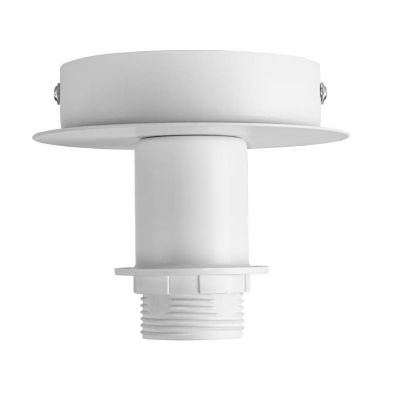                         Patère intérieure Fenda SLV - E27 - 60W - Acier - Blanche - Sans abat-jour