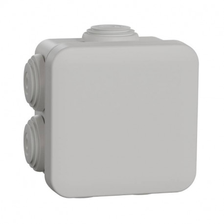 BOITE DE DERIVATION ETANCHE - 65x65 - H45 - 7 EMBOUTS