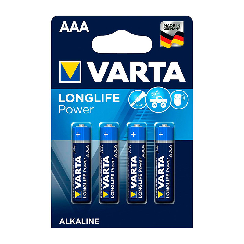                         PILES AAA LR03 1,5V BLISTER DE 4 PILES