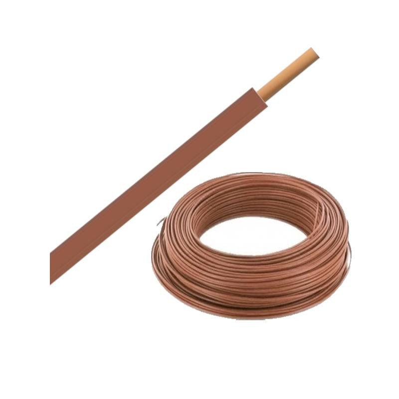                         Bobine de Câble H07VU 1,5 mm² - 100 m - Marron