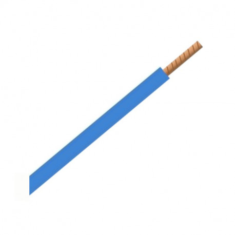 Fil H07VR 10 mm² - Bleu - Au mètre