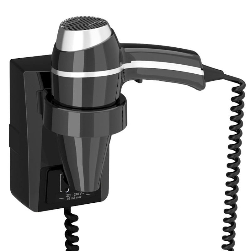                         SECHE CHEVEUX CLIPPER II + BASE ET PC RASOIR IP21 CLII NOIR