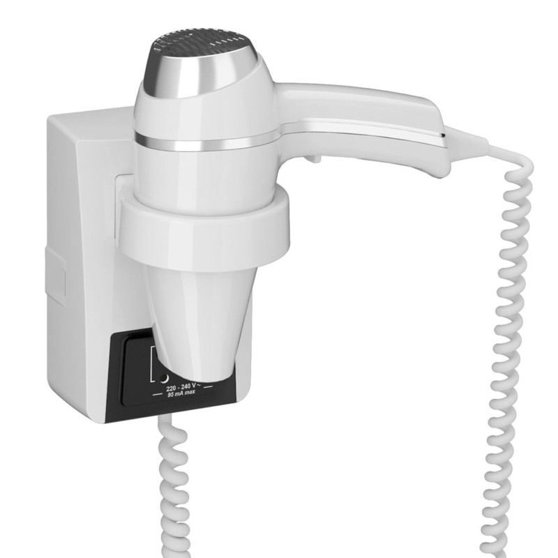                         SECHE CHEVEUX CLIPPER II + BASE ET PC RASOIR IP21 CLII BLANC