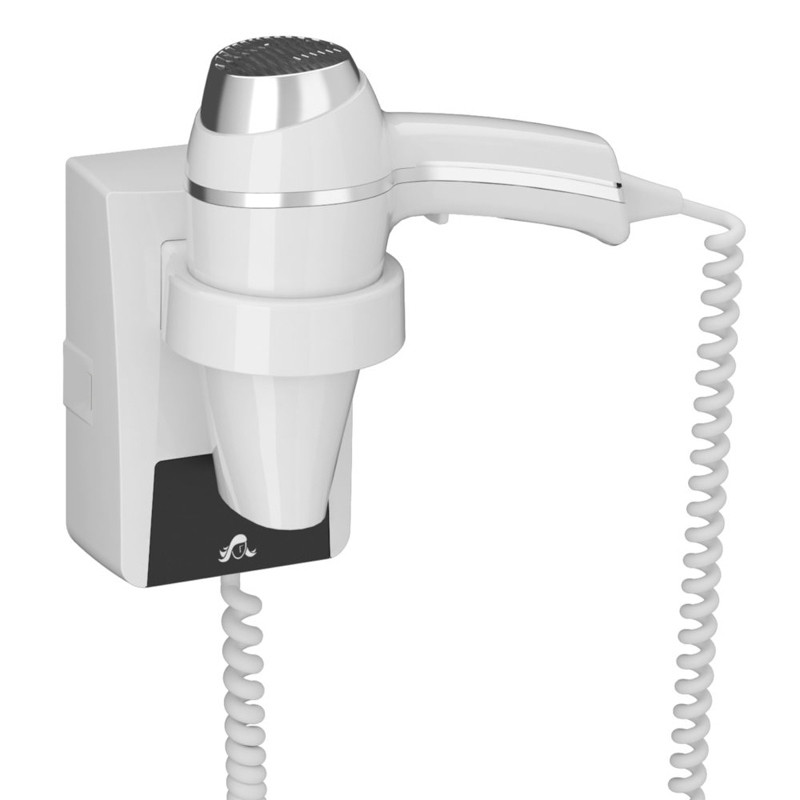                         SECHE CHEVEUX CLIPPER II + BASE IP21 CLII BLANC