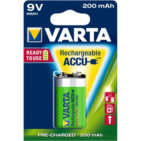 ACCU RECHARGEABLE - 9V - HR22 - 200mAh