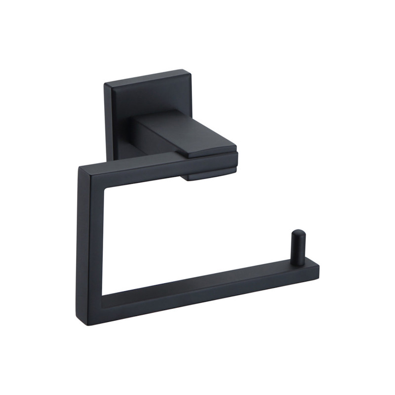                         Porte-rouleau de papier hygiénique - Argo - 145x125mm - Inox - Noir