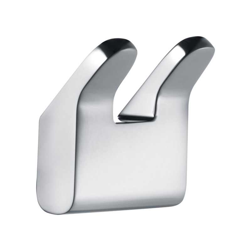                         PORTE GANT ET SERVIETTE DOUBLE CHROME