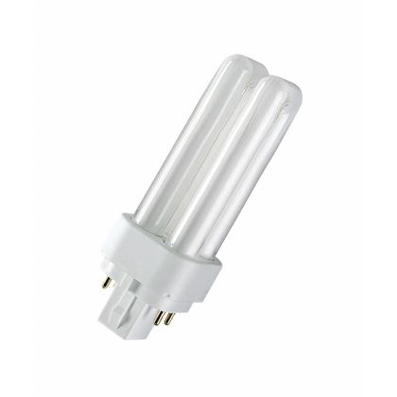                         020303 - Ampoule fluocompacte Dulux D/E Ledvance - G24Q - 26W - 4000K - Dimmable