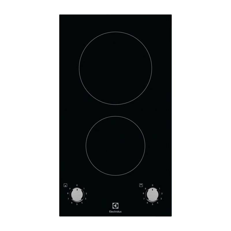                         PLAQUE VITRO 2 FEUX A BOUTON