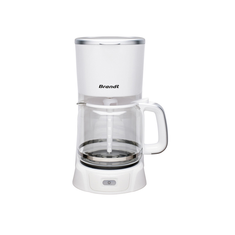                        CAFETIERE 12 TASSES BLANC BRANDT 1,8L