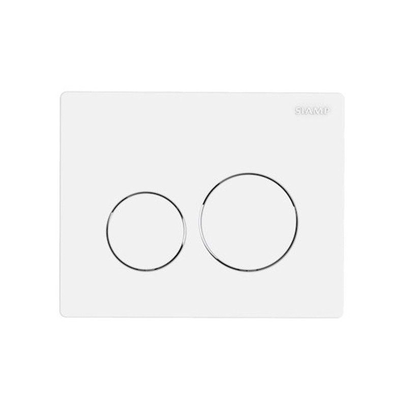                         PLAQUE DE DECLENCHEMENT BLANCHE POUR WC
