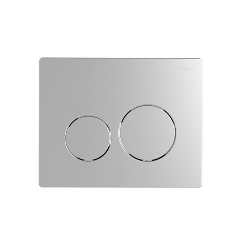                         PLAQUE DE DECLENCHEMENT CHROME MAT POUR WC
