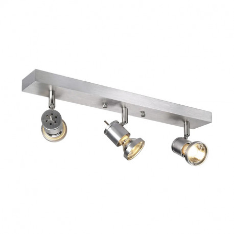 Triple applique intérieure Asto SLV - GU10/QPAR51 - 75W max - Alu bross