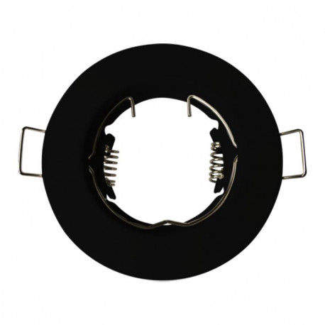 Collerette de spot RNG201 Arlux - Fixe - Ø80mm - Noir