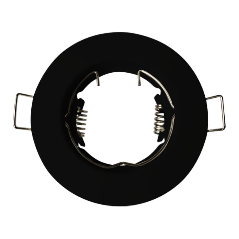                         Collerette de spot RNG201 Arlux - Fixe - Ø80mm - Noir