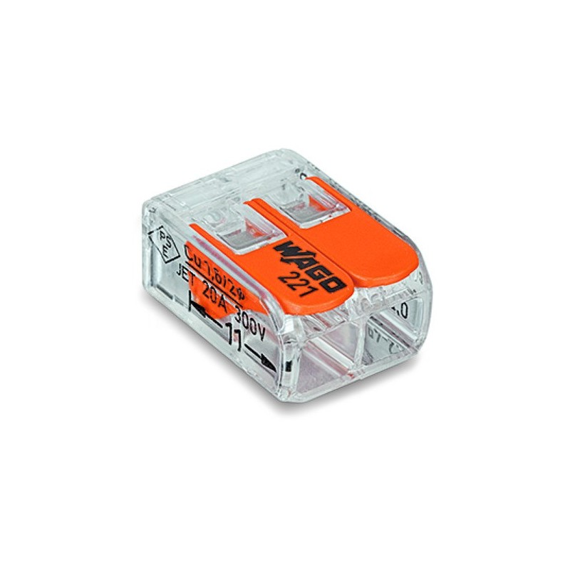                         CONNECTEUR 2 FILS SOUPLE ET RIGIDE 0,5 A 4² (la boite de 100)