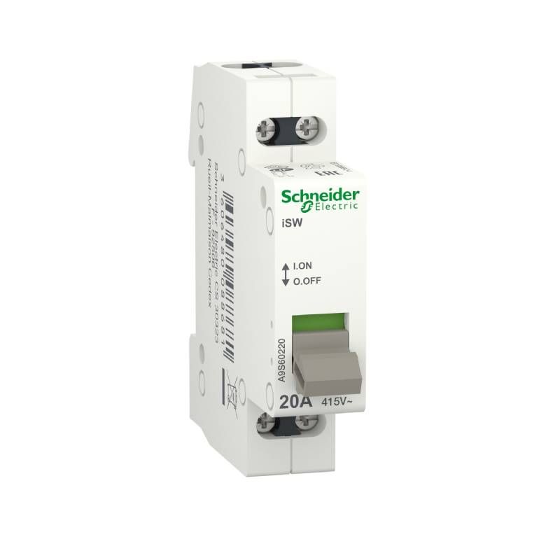                         Interrupteur de commande ISW Acti9 - 20A - Sans voyant