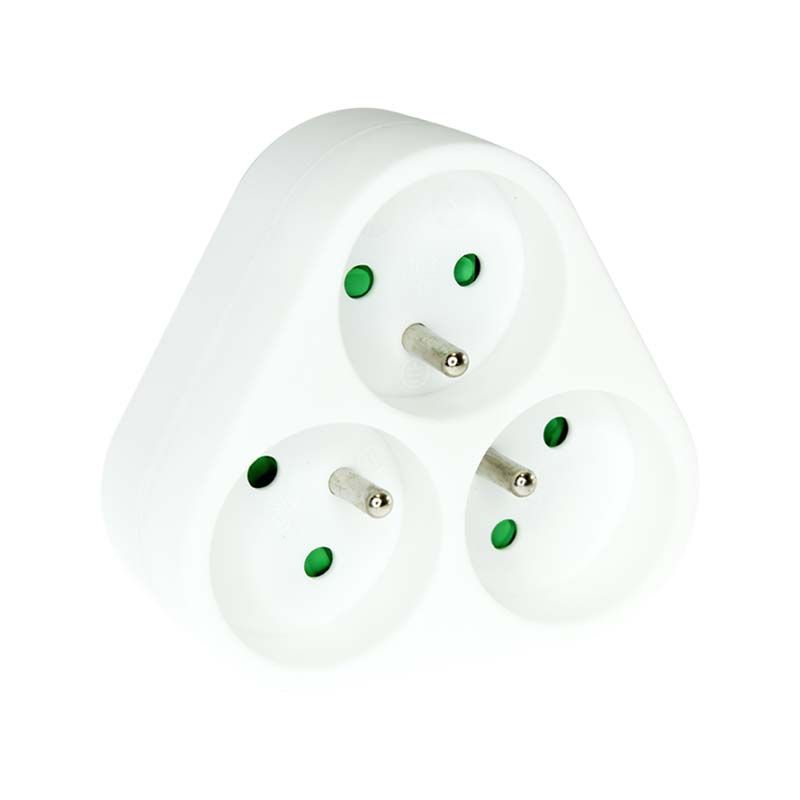                        FICHE MULTIPRISE 3 PC 2P+T