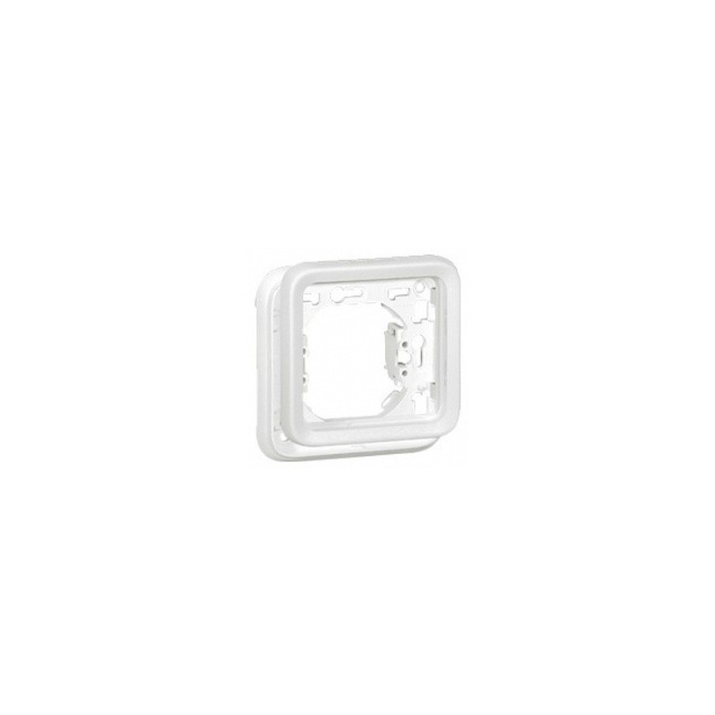                         Support de plaque Plexo Legrand - IP55 - 1 poste - Blanc antimicrobien