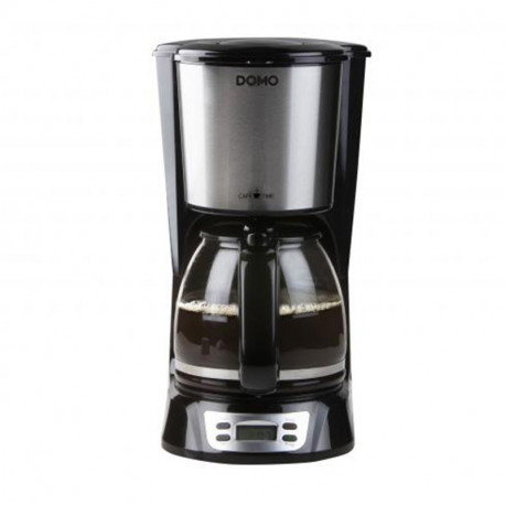 CAFETIERE - 12 TASSES - NOIR/ACIER - 1,5L