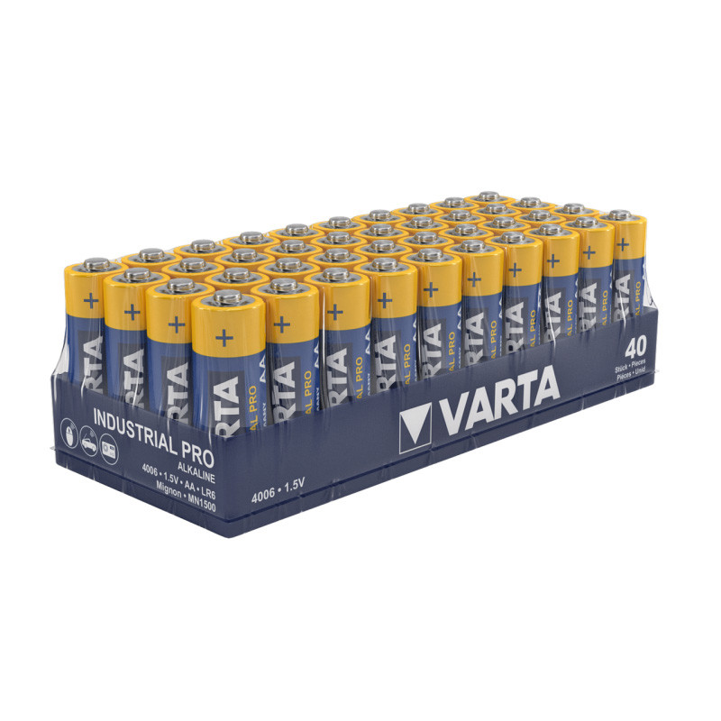                         PILES AA LR6 1,5V PACK DE 40 PILES