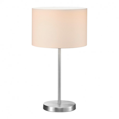 CHEVET - HOTEL - E27 - NICKEL MAT - ABJ BLANC - 55cm