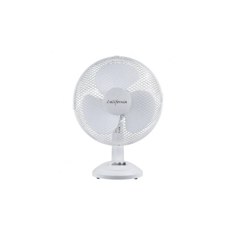                         VENTILATEUR DE TABLE 30CM 3 VITESSES BLANC