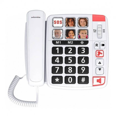 TELEPHONE - GROSSES TOUCHES - PHOTO - RJ11 -(spécial senior)