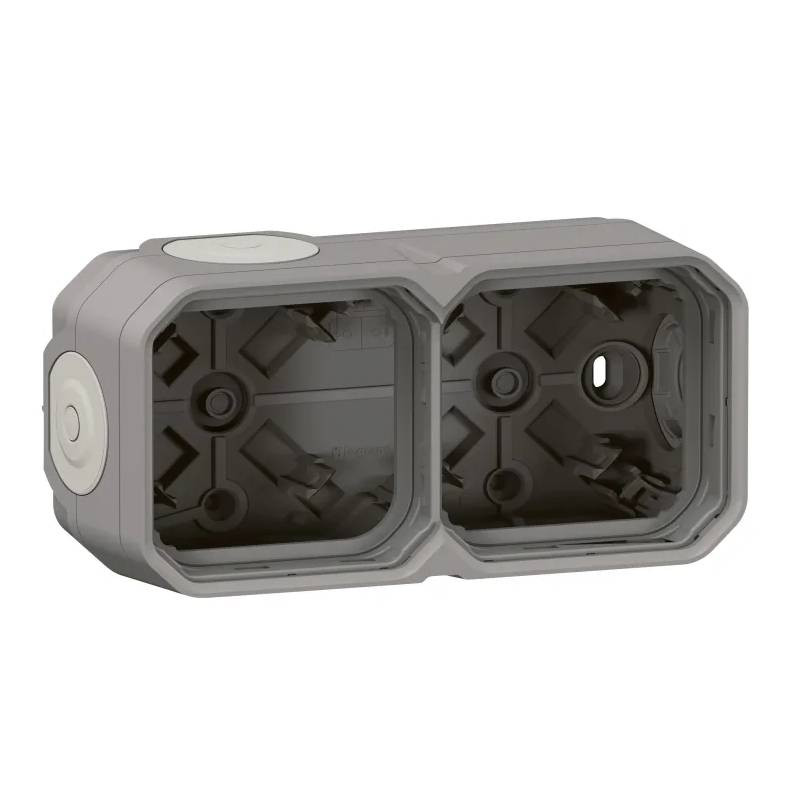                         BOITIER PLEXO - SAILLIE - 2 POSTES - HORIZONTAL