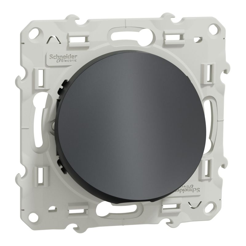                         Odace sortie de câble - anthracite - fixation par vis