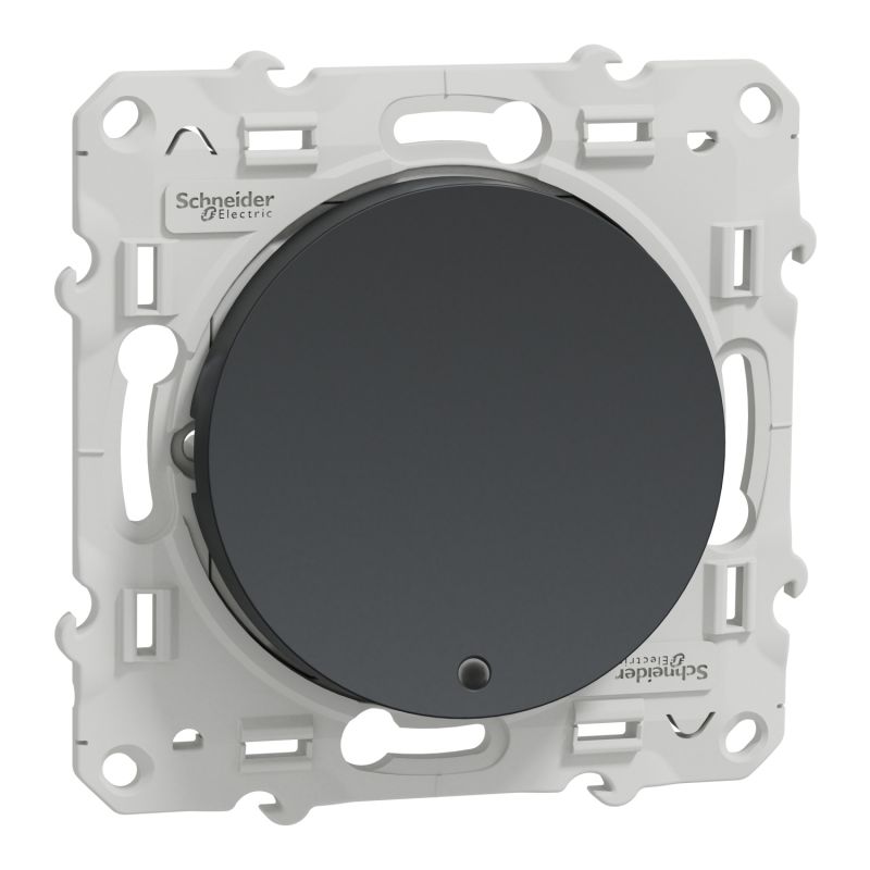                         Poussoir lumineux Odace - Anthracite