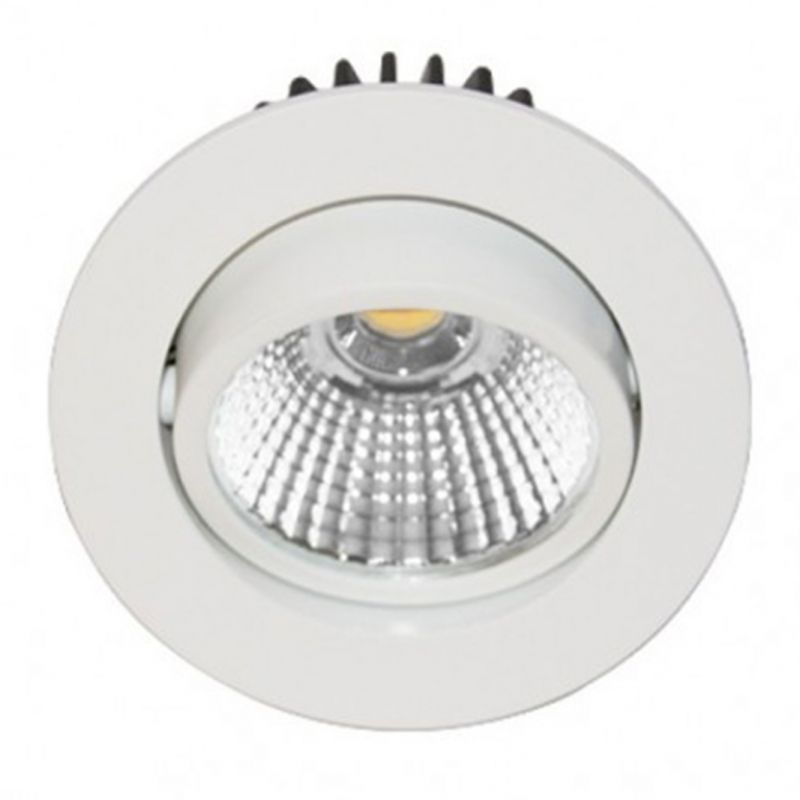                         SPOT LED - 3W - 830 - 300LM - ROND ORIENTABLE - BLANC - IP44 - CLIII