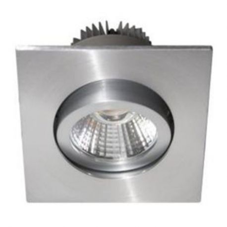 SPOT LED - 3W - 830 - 300LM - CARRE ORIENTABLE - ALU - IP44 - CLII 