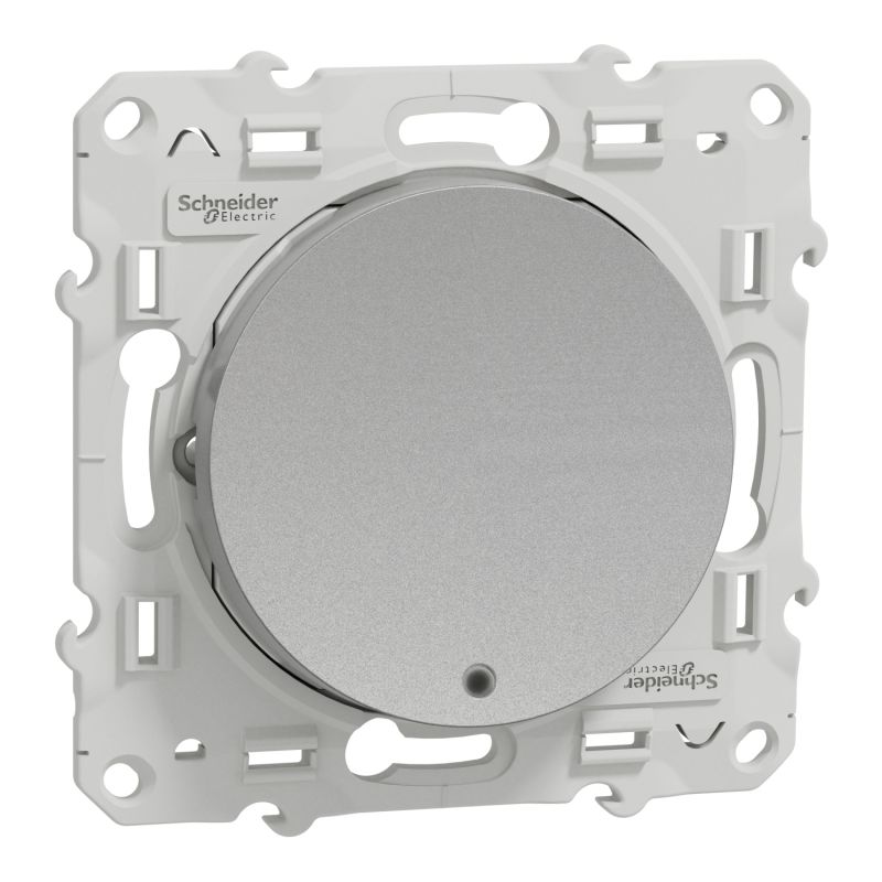                         Poussoir lumineux Odace - Aluminium